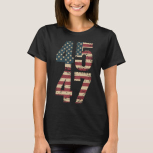 Trump 2024 Vintage 45 47  T-Shirt