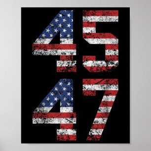 Trump 2024 Vintage - Clic Fit, Crew Neck, Black Ad Poster
