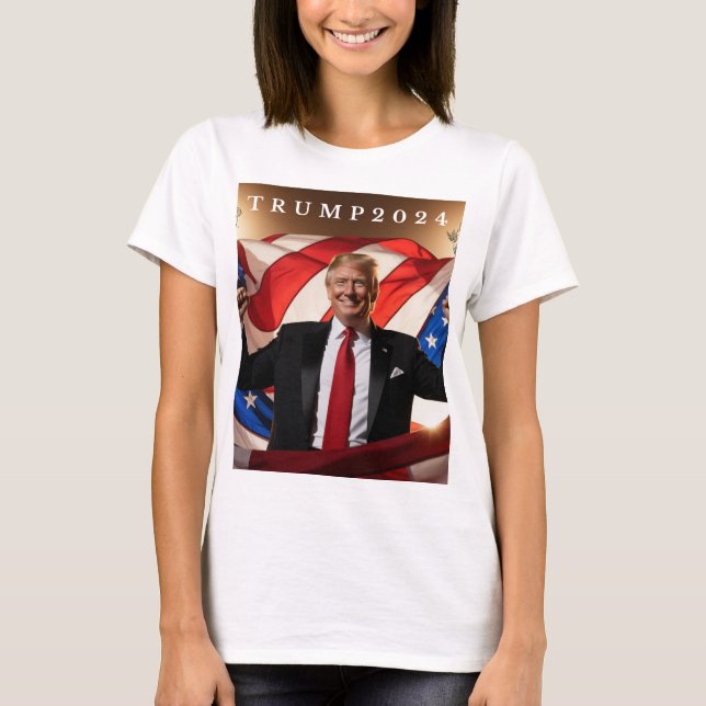 "Trump 2024 Vision: Bold and Proud T-Shirt (Front)
