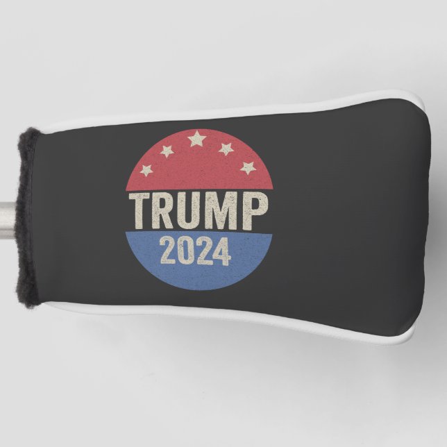 Trump 2024 Vote Again Funny Election Trump Again Golf Head Cover (Front)