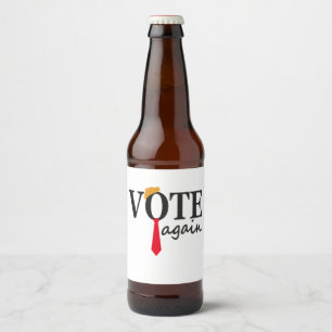 Trump 2024 Vote Again Patriotic American Gift  Beer Bottle Label