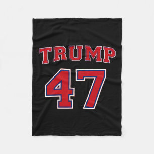Trump 2024 Vote President Donald Trump 47th Presid Fleece Blanket