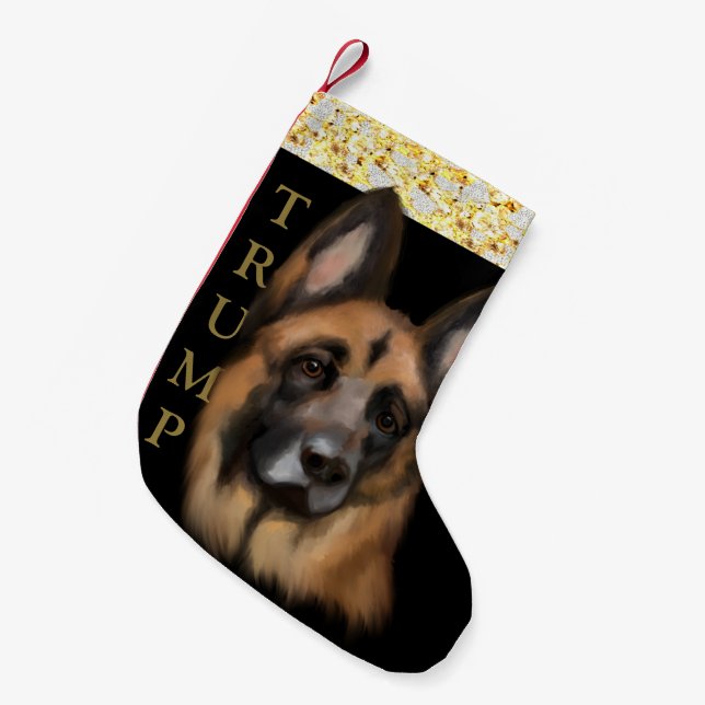 TRUMP 2024 WATCH SMALL CHRISTMAS STOCKING (Front (Hanging))