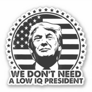 Trump 2024 We Don't Need A Low IQ President