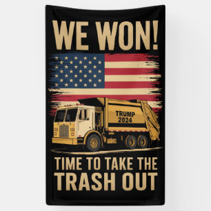 Trump 2024 We Won Wins Victory Inauguration 2025  Banner