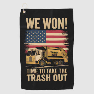 Trump 2024 We Won Wins Victory Inauguration 2025  Golf Towel