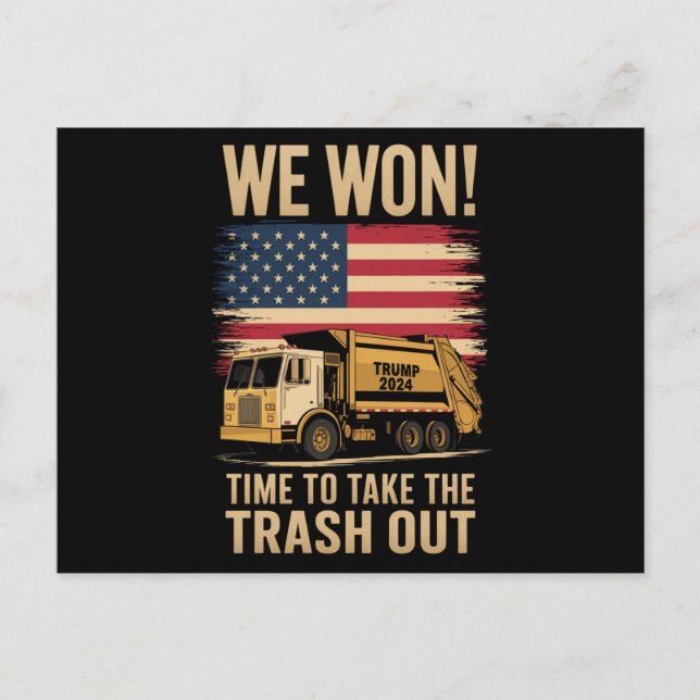 Trump 2024 We Won Wins Victory Inauguration 2025  Postcard (Front)