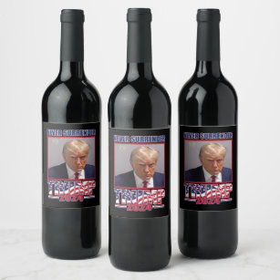 Trump 2024 wine label