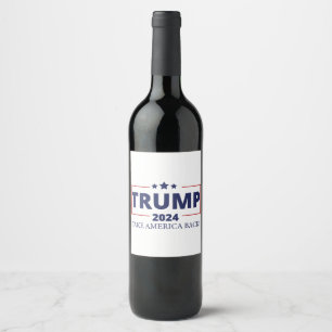 Trump 2024 wine label