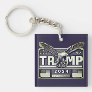 TRUMP 2024 with an Eagle Keychain