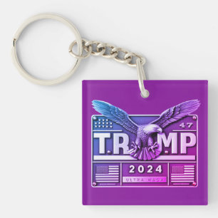 TRUMP 2024 with an Eagle Keychain
