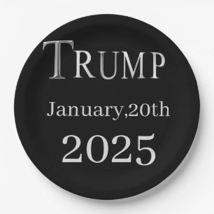 TRUMP 2025 PAPER PLATE
