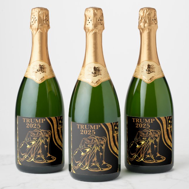 TRUMP 2025 SPARKLING WINE LABEL (Bottles)