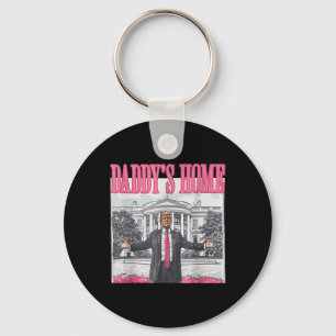 Trump 2025 Take America Byck Daddy's Home Trump Pi Keychain