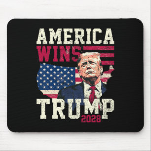 Trump 2028 America Wins Mouse Pad