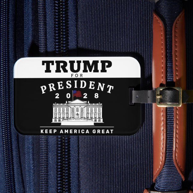 TRUMP 2028 LUGGAGE TAG (Front Insitu 4)