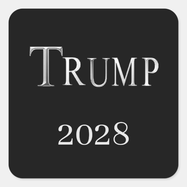 TRUMP 2028 SQUARE STICKER (Front)