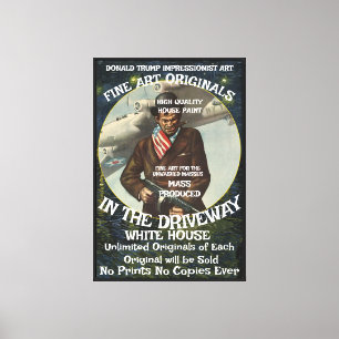 Trump 2028 Third Term Campaign Poster Canvas Print