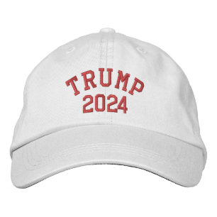 TRUMP 202 WHITE CAP (Red Print)