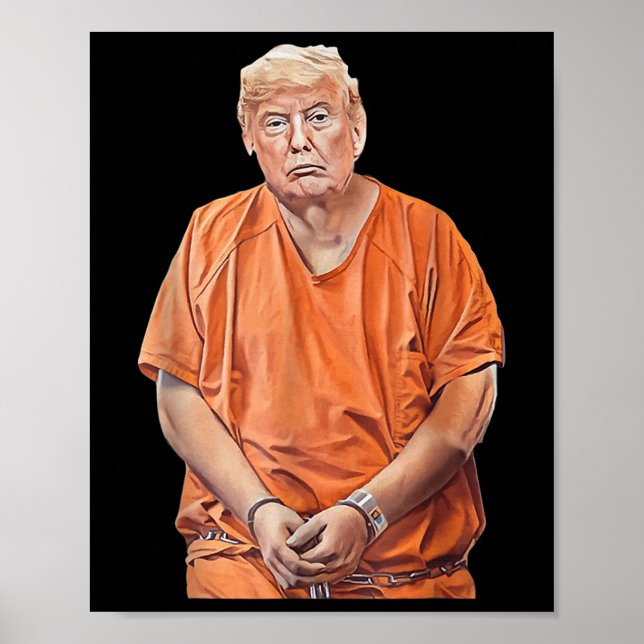 Trump 20-24 Years In Prison Funny Anti-trump  Poster (Front)