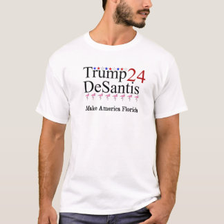 Trump 24 DeSantis Make America Florida Light T-Shirt