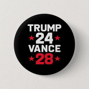 Trump 24 Vance 28 2025 Donald Trump J.d. Vance 202 2 Inch Round Button