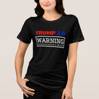 TRUMP 2.0 VIEWER DISCRETION IS ADVISED Tri-Blend SHIRT