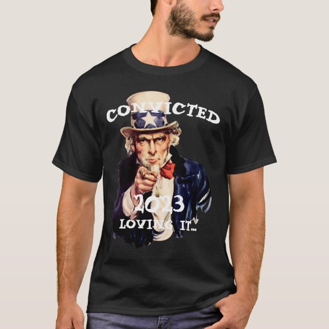 Trump 4547 War Criminal Republican Party USA MAGA T-Shirt (Front)