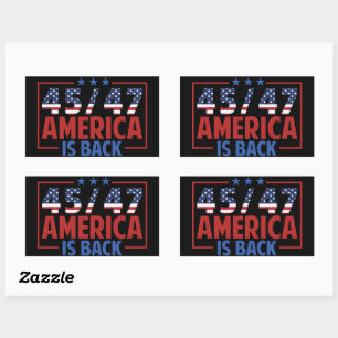 Trump 45-47 America Is Back Sticker