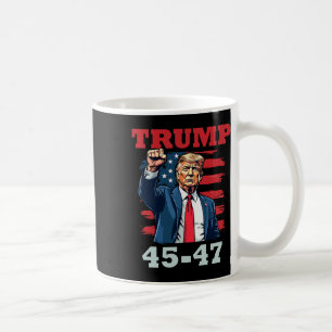 Trump 45-47 Bold Presidential Design For Trump Sup Coffee Mug