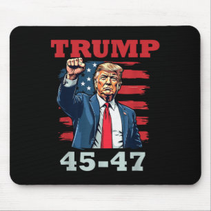 Trump 45-47 Bold Presidential Design For Trump Sup Mouse Pad