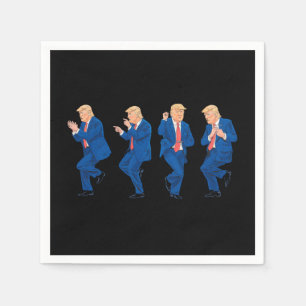 Trump 45 47 Funny Dance Dancing USA President Napkin