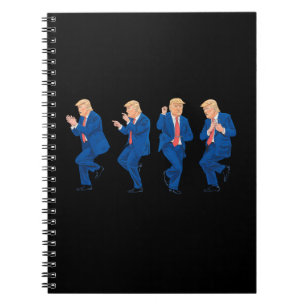Trump 45 47 Funny Dance Dancing USA President Notebook