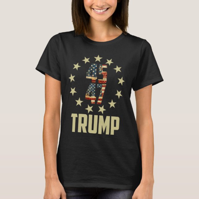 Trump 45 47 Mega Potus  T-Shirt (Front)