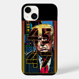 Trump 45 47 Pop Art Portrait Case-Mate iPhone 14 Case