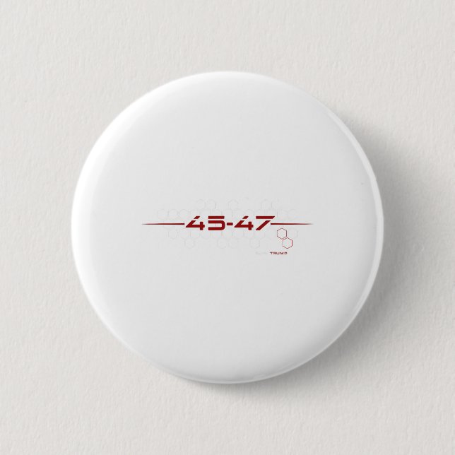 Trump 45 47 Retro Futuristic Design  2 Inch Round Button (Front)