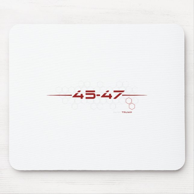 Trump 45 47 Retro Futuristic Design  Mouse Pad (Front)