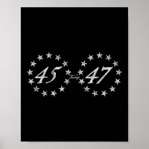 Trump 45 47 Ring Of Stars Poster
