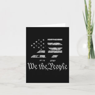 Trump 45-47 Us Flag 2024 Presidential Election Card