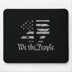 Trump 45-47 Us Flag 2024 Presidential Election  Mouse Pad
