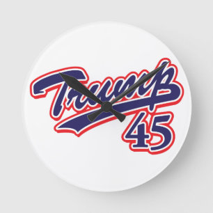 Trump 45! round clock