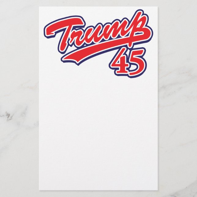 Trump 45! stationery (Front)