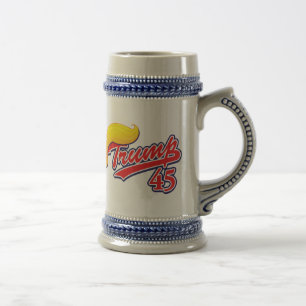 Trump-45-with-Hair Beer Stein