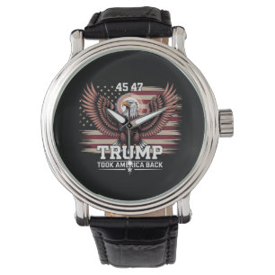 Trump 45th 47th President Flag 2025 Eagle America Watch