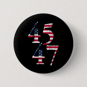 Trump 45th 47th President Inauguration Day Usa Fla 2 Inch Round Button