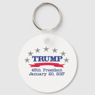 Trump 45th President Keychain