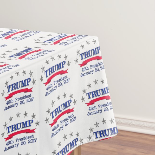 Trump 45th President Tablecloth (In Situ)