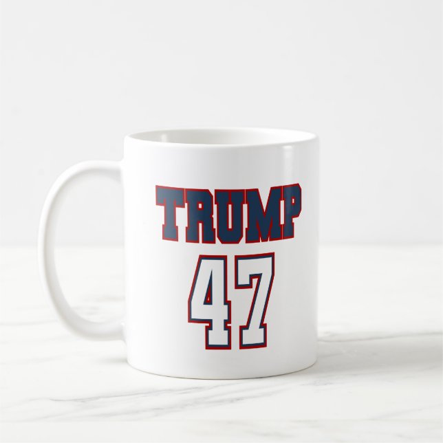Trump 47 Campagne Mug (Gauche)