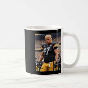 Trump 47 Fittsburgh Footbyll Player Funny  Coffee Mug
