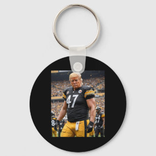 Trump 47 Fittsburgh Footbyll Player Funny  Keychain